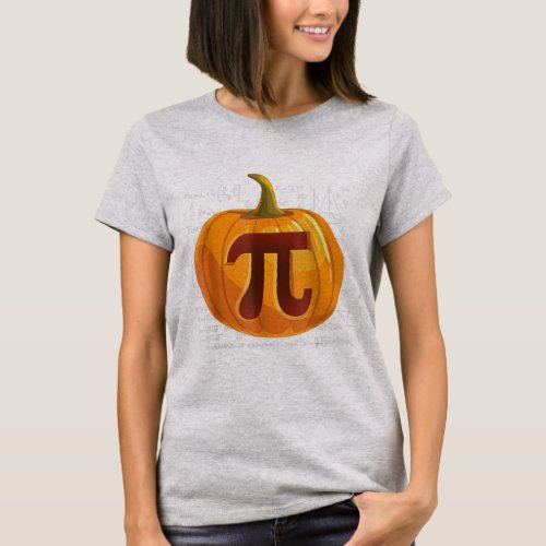 Pumpkin Pie Math Funny Halloween Thanksgiving Pi T_Shirt