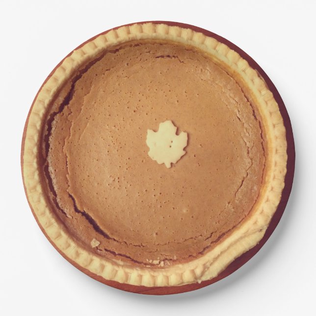 Pumpkin Pie Paper Plates (Front)