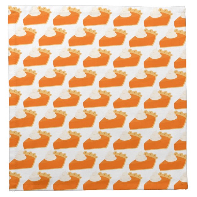Pumpkin Pie Pattern Cloth Napkin (Front)