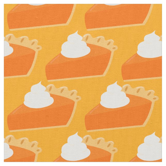 Pumpkin Pie Pattern Fabric (Close Up)