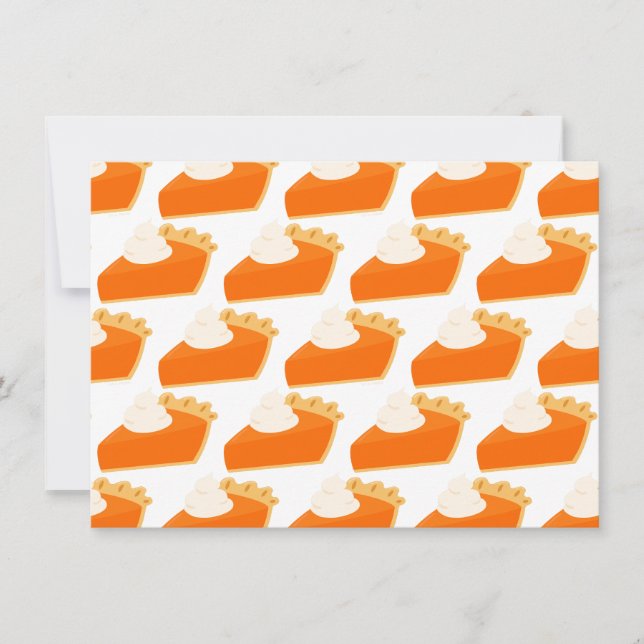 Pumpkin Pie Pattern Invitation (Front)
