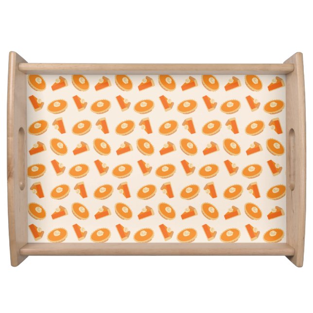 Pumpkin Pie Pattern Serving Tray (Front)