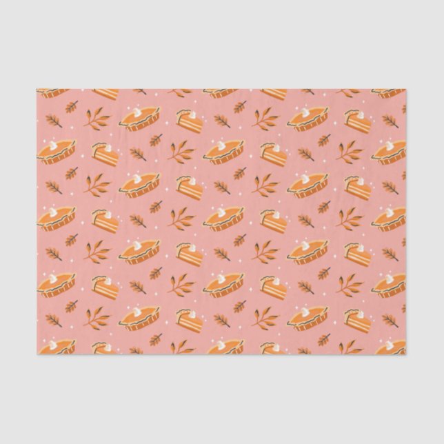 Pumpkin Pie Pattern Tissue Paper (Front)