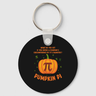 Pumpkin Pie Pi Math Teacher Shirt Funny Halloween Keychain