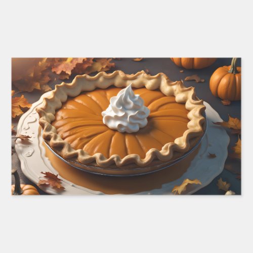 Pumpkin Pie Rectangular Sticker