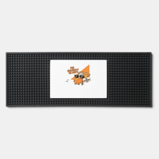 Pumpkin Pie Security Guard Funny Thanksgiving Over Bar Mat