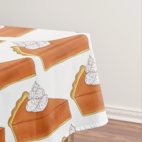 Pumpkin Pie Slice Thanksgiving Dinner Party Tablecloth