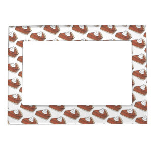 Pumpkin Pie Slice Thanksgiving Holiday Dinner Food Magnetic Frame