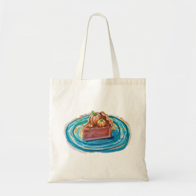 Pumpkin Pie Slice Tote Bag (Front)
