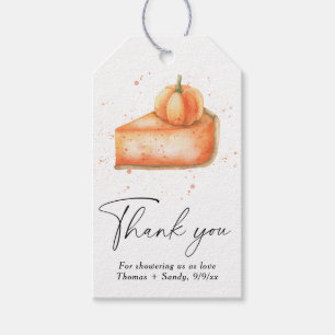 Pumpkin pie - Thank you Baby Shower Gift Tags