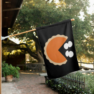 Pumpkin Pie Thanksgiving Humor Pumpkin Season House Flag