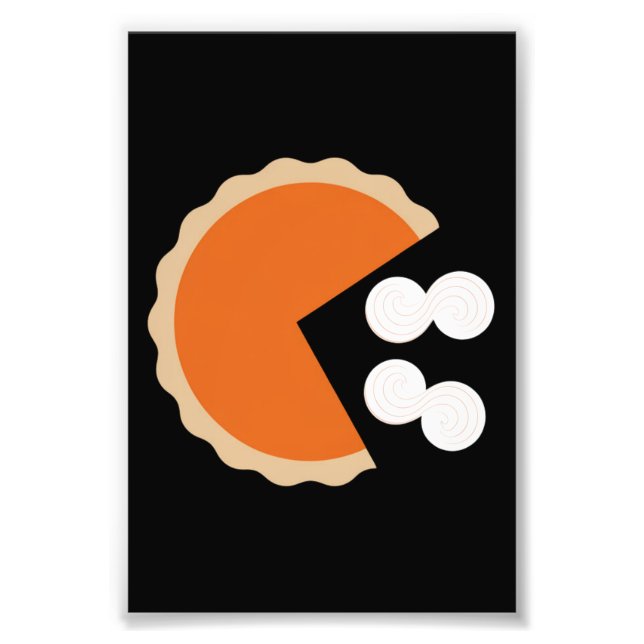 Pumpkin Pie Thanksgiving Humor Pumpkin Season Photo Print (Front)