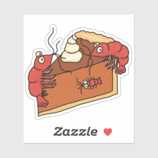 Pumpkin Pie Thanksgiving Shrimp Sticker