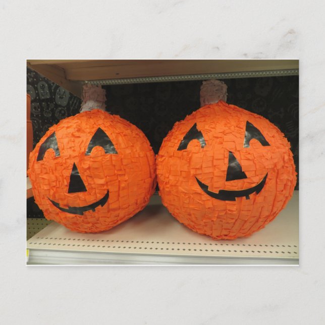Pumpkin Pinata Postcard (Front)