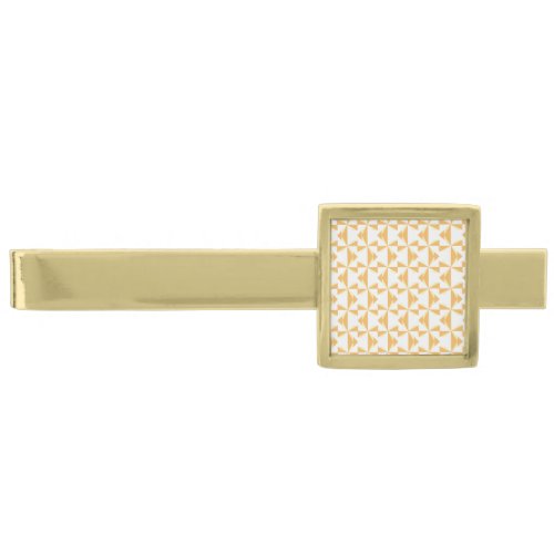 Pumpkin Pinwheels Gold Finish Tie Bar