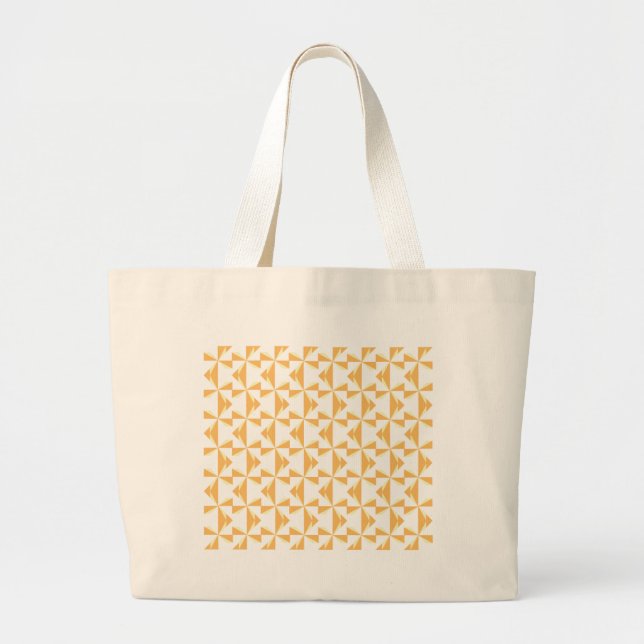 Pumpkin Pinwheels Large Tote Bag (Front)