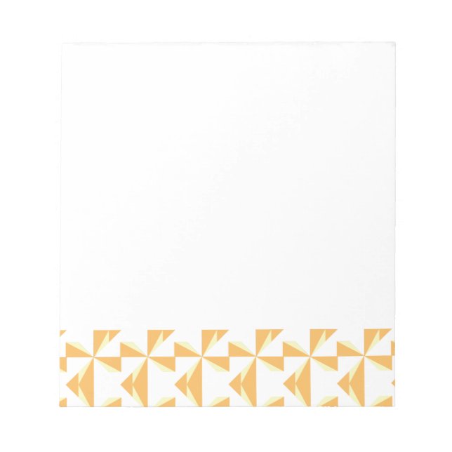 Pumpkin Pinwheels Notepad (Front)