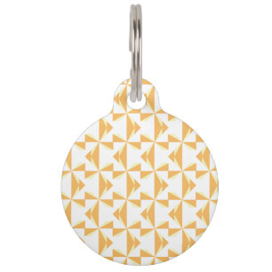 Pumpkin Pinwheels Pet ID Tag