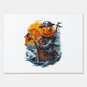 Pumpkin Pirate Adventure Sign