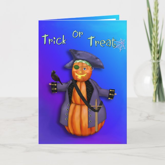 Pumpkin Pirate Card (Front)