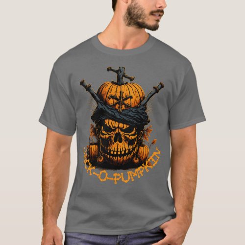 Pumpkin Pirate Halloween T_Shirt