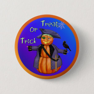 Pumpkin Pirate Pinback Button