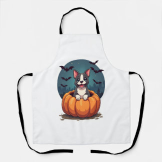 Pumpkin Pitbull Smile Apron