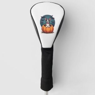 Pumpkin Pitbull Smile Golf Head Cover