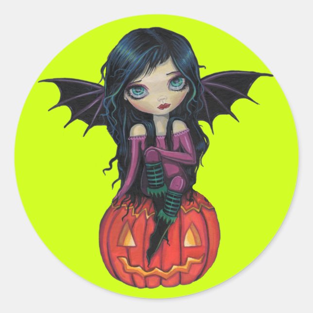Pumpkin Pixie Halloween Stickers (Front)