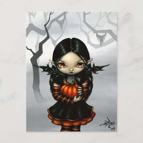 Pumpkin Pixie Postcard