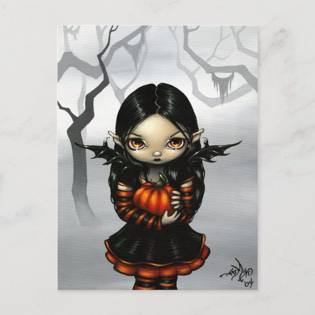 "Pumpkin Pixie" Postcard (Front)