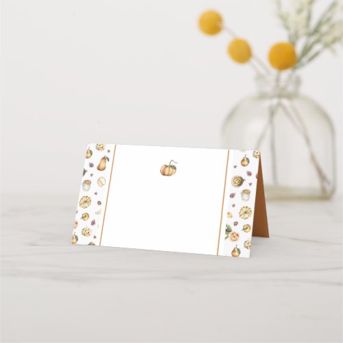 Pumpkin Place Card