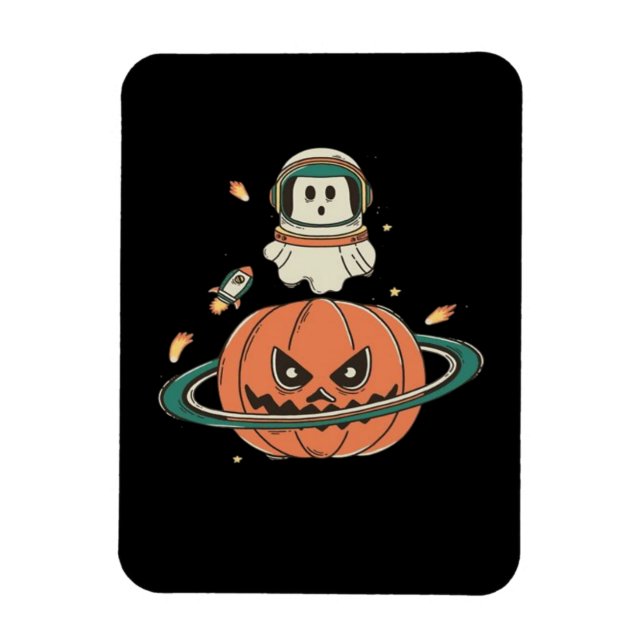 Pumpkin Planet  Magnet (Vertical)
