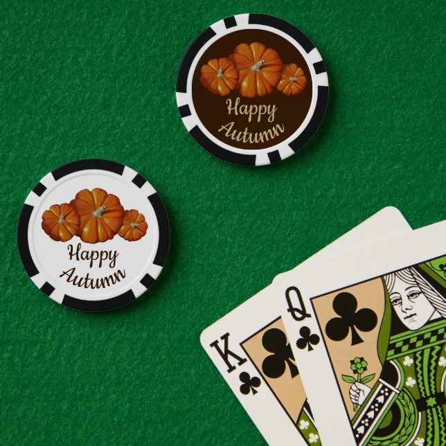 Pumpkin Poker Chips (Poker Table (Double))