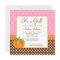 Pumpkin Polka Dot Fall Girl Baby Shower Invitation