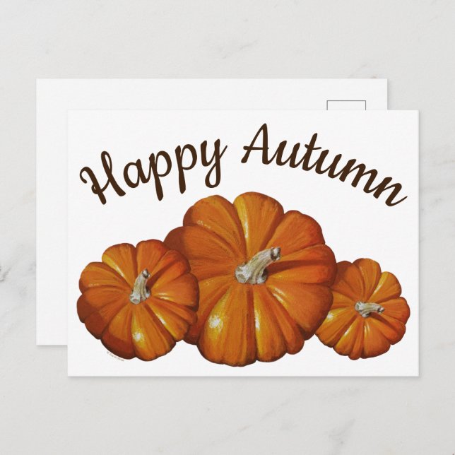 Pumpkin Post Card (Front/Back)
