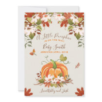Pumpkin Pregnancy Announcement Autumn Fall Baby