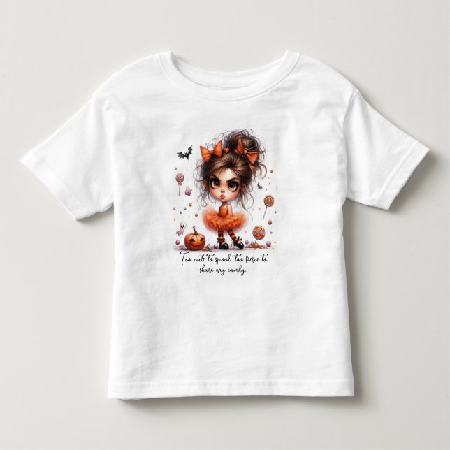 Pumpkin Princess – Sweet, Spooky & Spellbound Toddler T-shirt (Front)