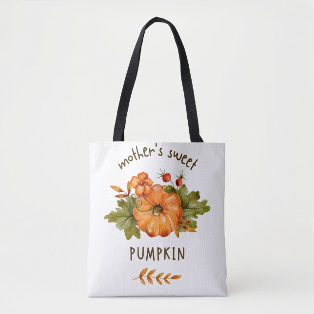 Pumpkin Print tote bag  (Front)