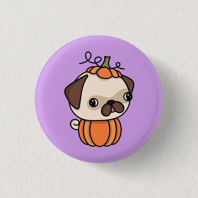 Pumpkin Puppy Button (Front)