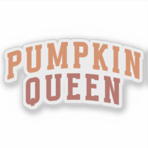 Pumpkin Queen - Fall Custom-Cut Vinyl Sticker