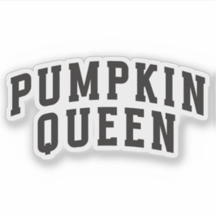 Pumpkin Queen - Fall Custom-Cut Vinyl Sticker