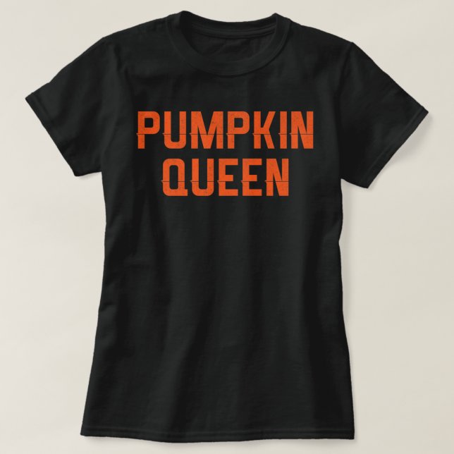Pumpkin Queen Shirt Halloween Costume Shirt (Design Front)