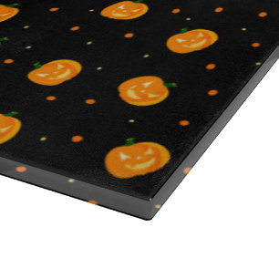 Pumpkin Rain Glass Cutting Board