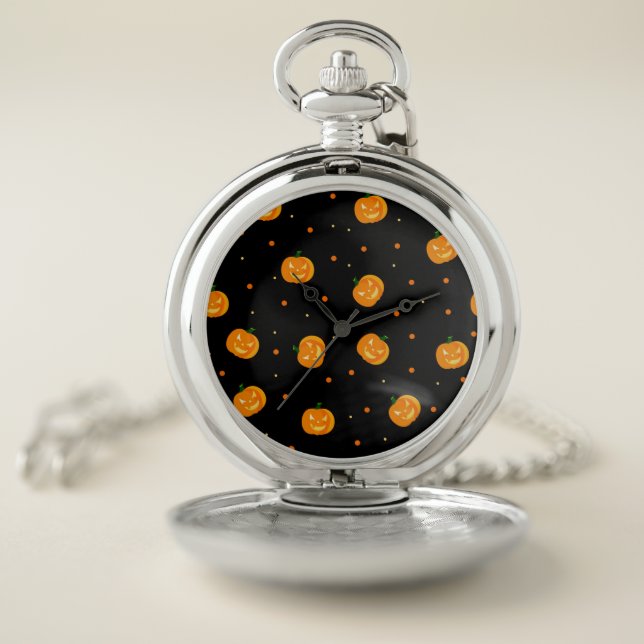 Pumpkin Rain Pocket Watch (Inside)