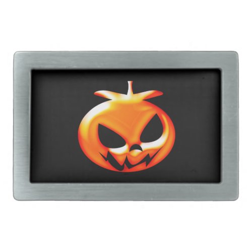 Pumpkin Rectangular Belt Buckle