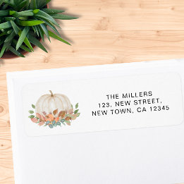 Pumpkin Return Address Label
