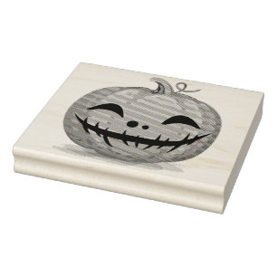Pumpkin Rubber Stamp