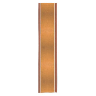 Pumpkin & Rust Exotic Faux Snake Leather Line Art Short Table Runner