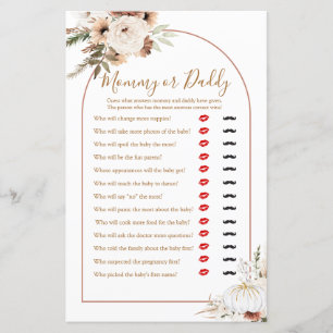 Pumpkin Rustic Boho Fall In Love Mommy or Daddy